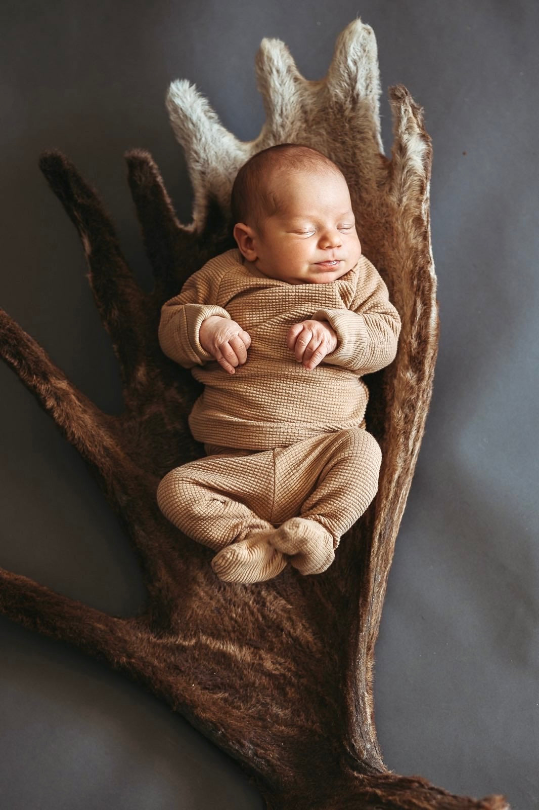 Footie Leggings & Long Sleeve in Fawn